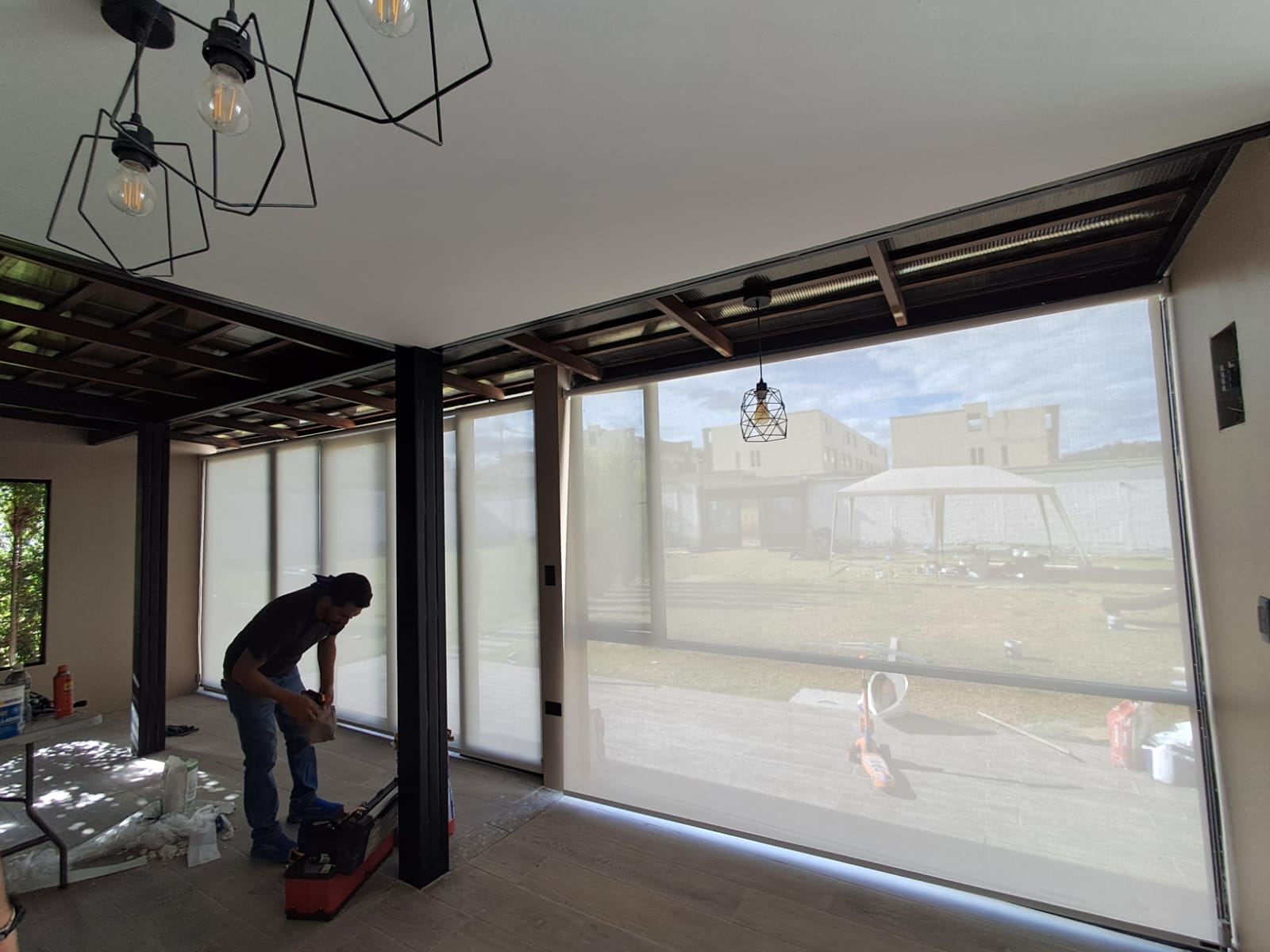 Proyecto real con cortinas screen